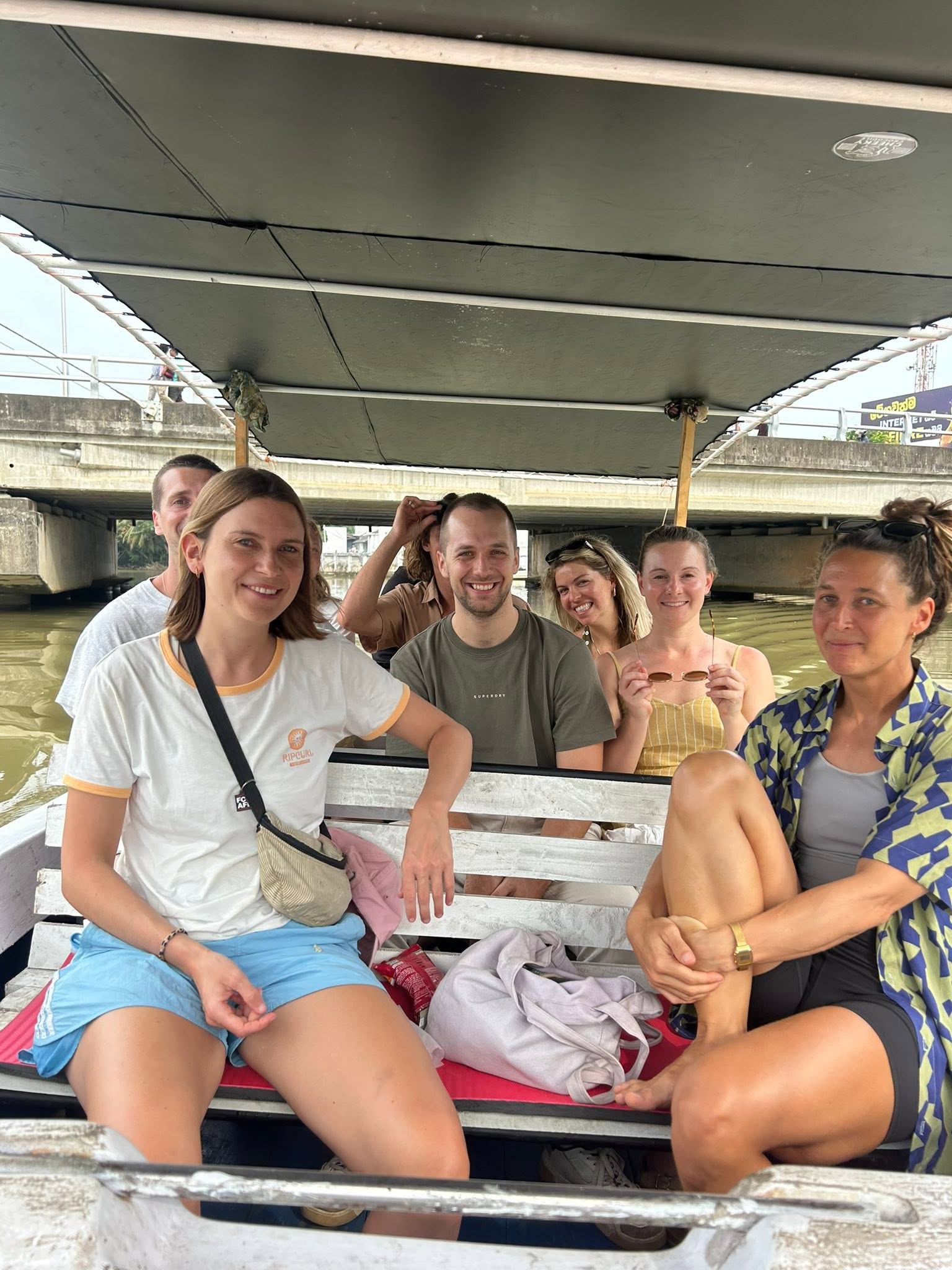 Safari boat cruising