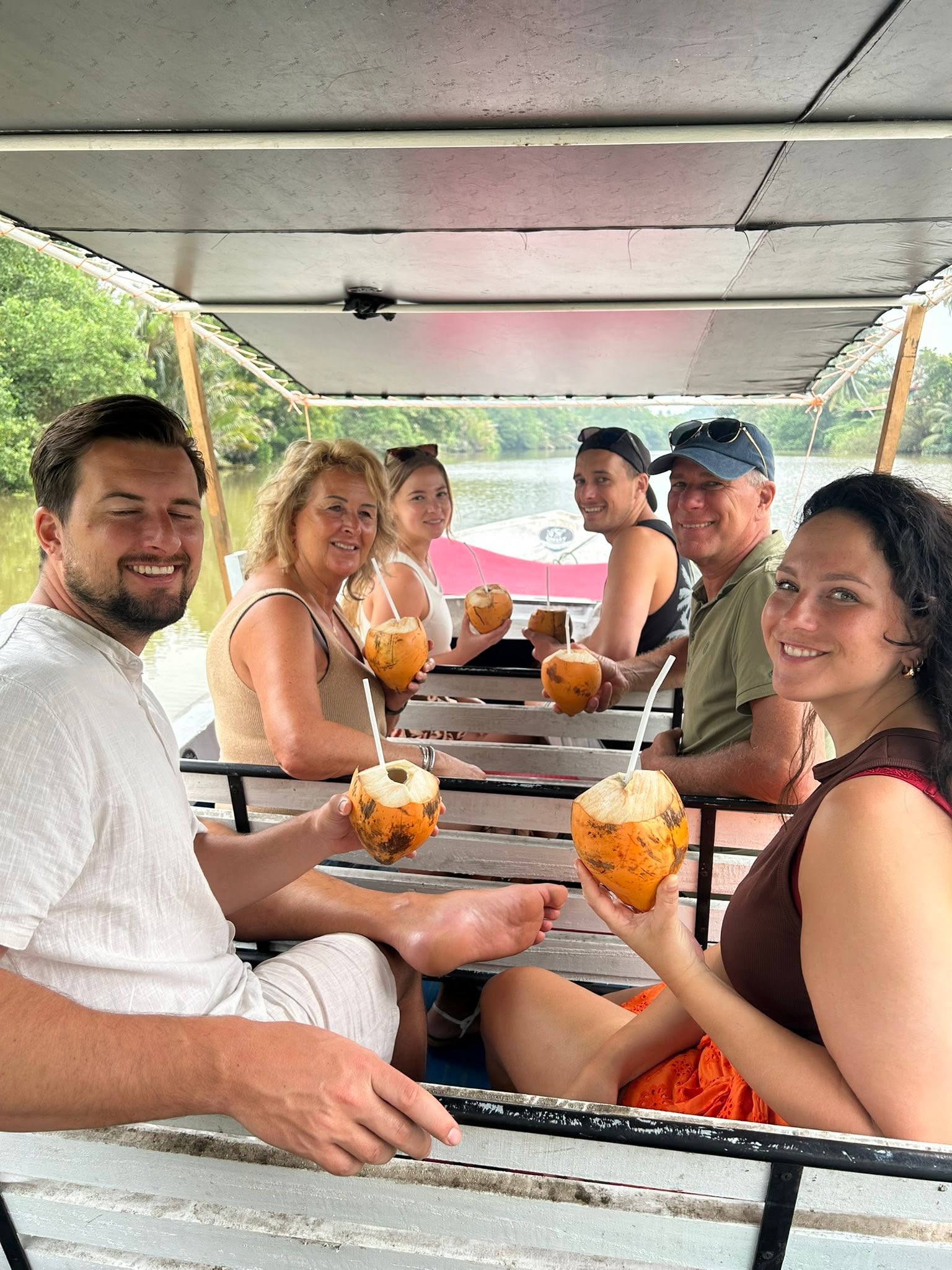 Safari boat cruising