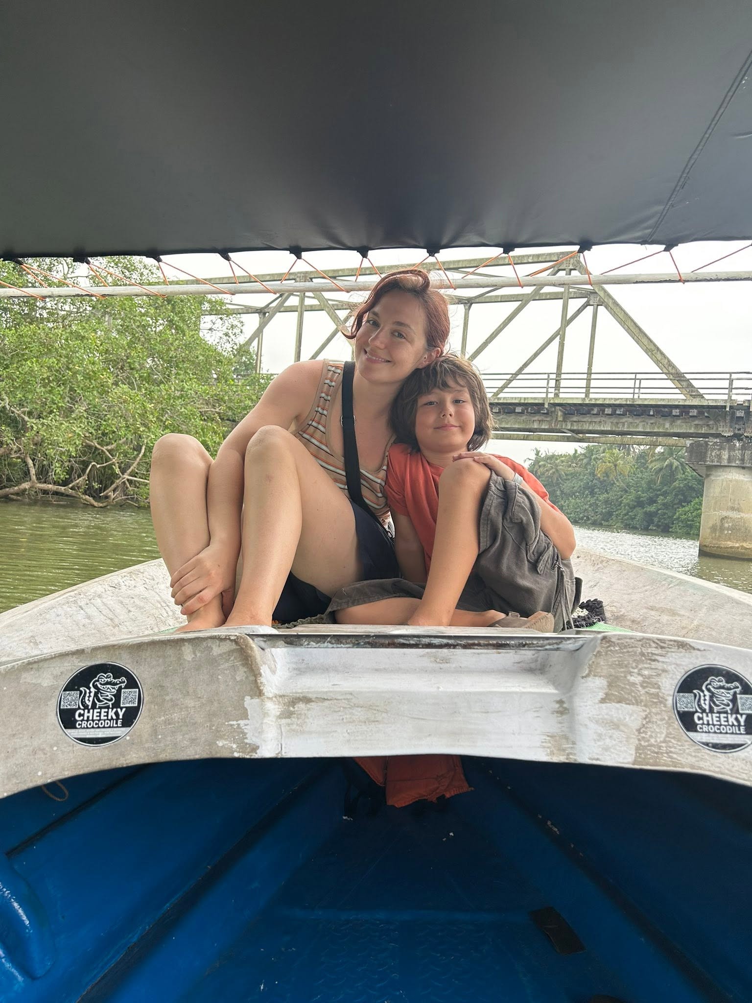 Safari boat cruising