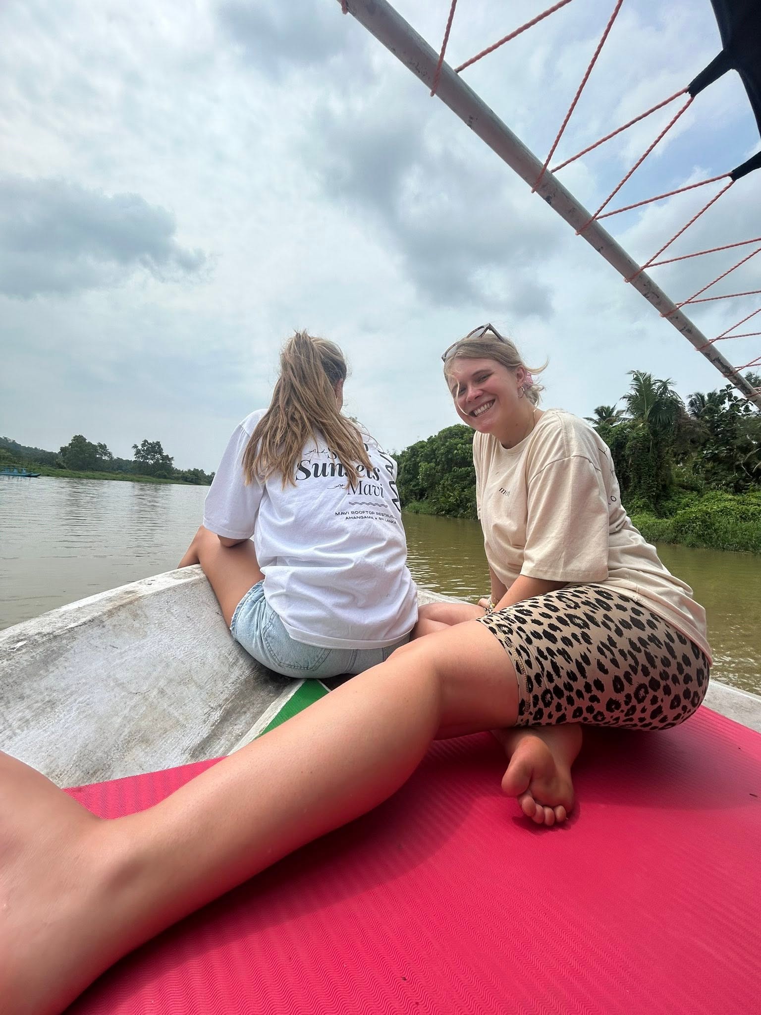 Safari boat cruising